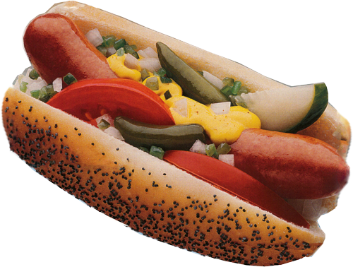 chicago style hot dog