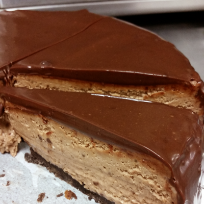 Chocolate mousse cheesecake whole